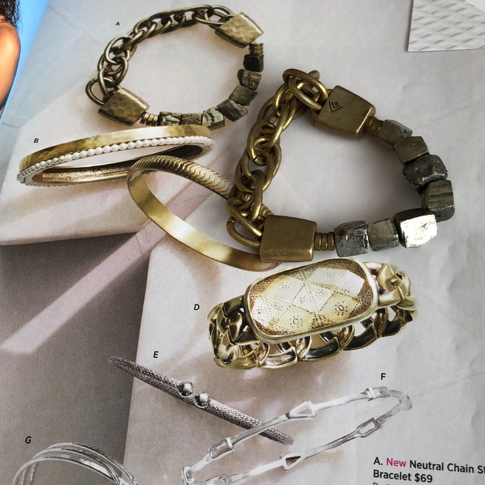 Silpada Brass Pyrite bracelet